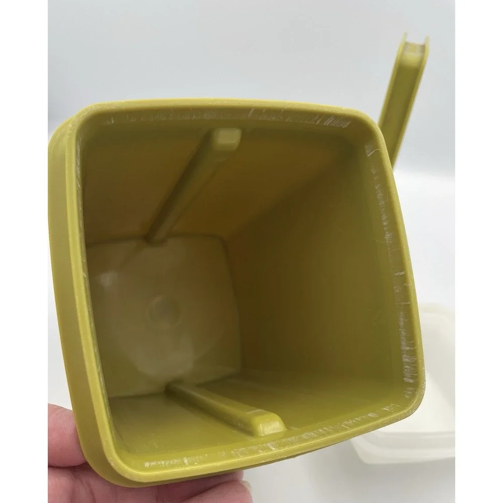 Vintage Tupperware Pickle Pepper Keeper Olive Avocado Green Deli 3 Piece - Picture 16 of 16